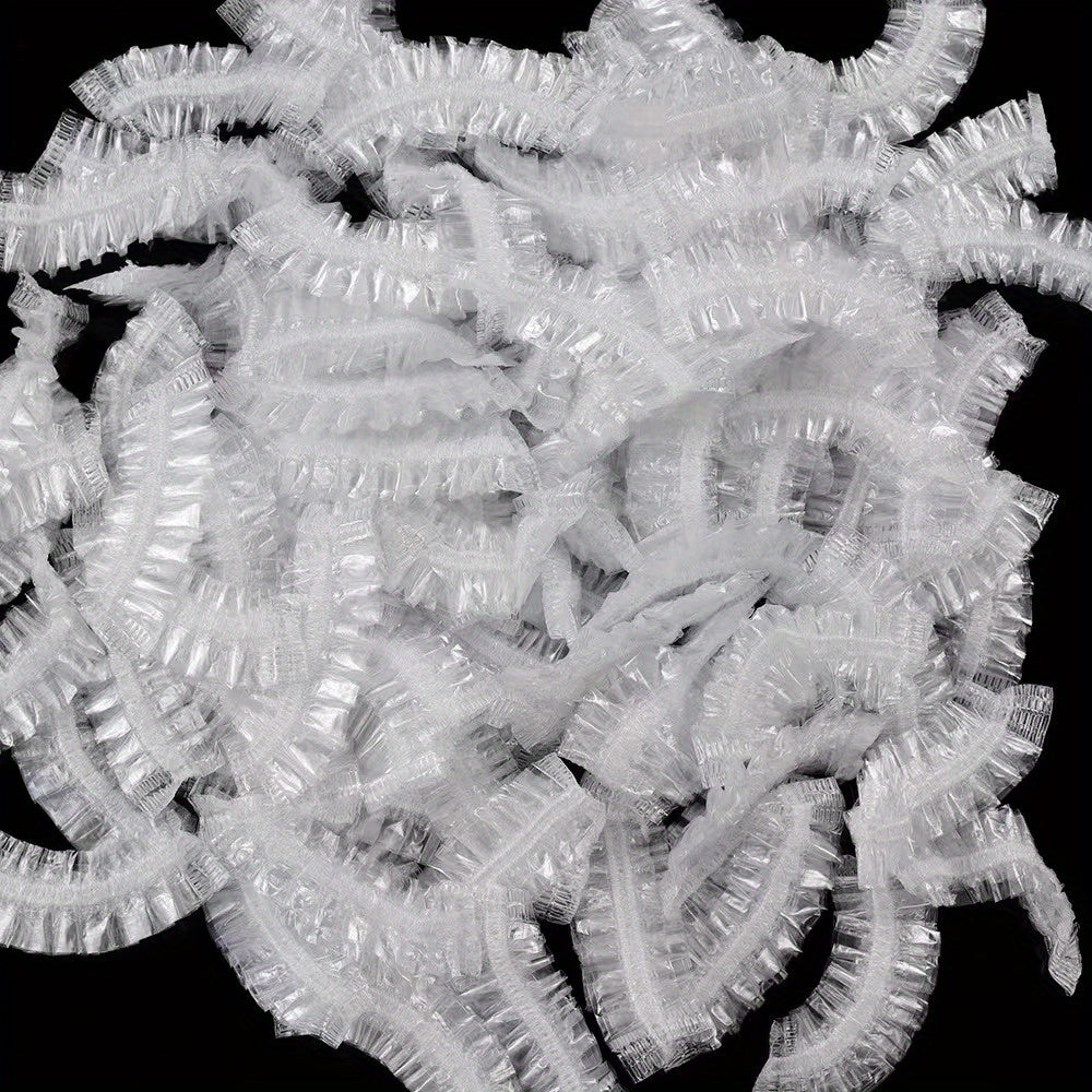 100/200 Disposable Waterproof Plastic Earmuffs - Shower/Bath