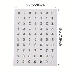 840pcs Round Label Stickers 0.9 Marking Sorting Number Stickers