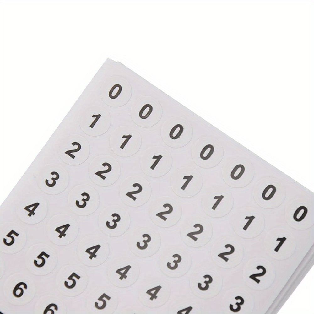 840pcs Round Label Stickers 0.9 Marking Sorting Number Stickers