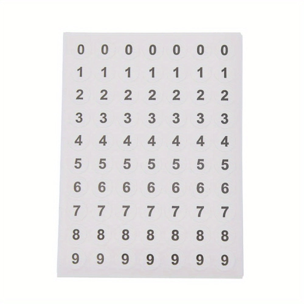 840pcs Round Label Stickers 0.9 Marking Sorting Number Stickers