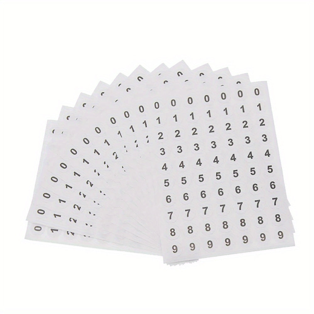 840pcs Round Label Stickers 0.9 Marking Sorting Number Stickers