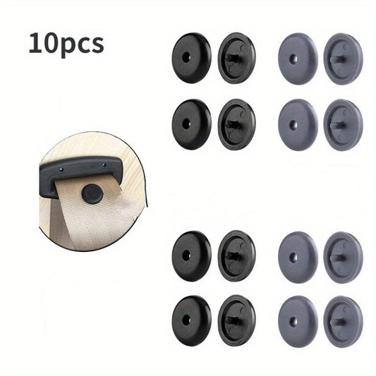 10pcs Car Safety Seat Belt Stopper Buckle Anti-slip Button