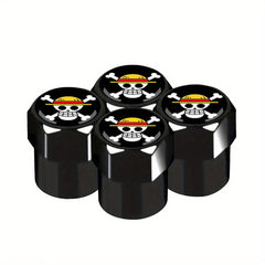 4pcs Anime Themed Air Valve Caps for Car or Bicycle Tires