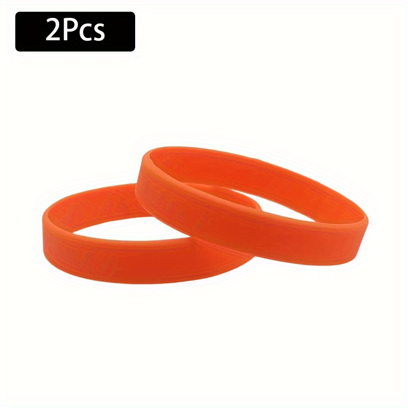 2pcs Silicone Bracelet for Outdoor Fitness & Sports