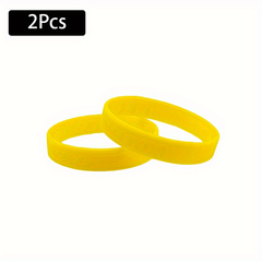 2pcs Silicone Bracelet for Outdoor Fitness & Sports