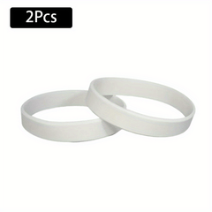 2pcs Silicone Bracelet for Outdoor Fitness & Sports