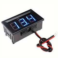 Waterproof LED Voltmeter Digital Voltage Tester Meter Red Green