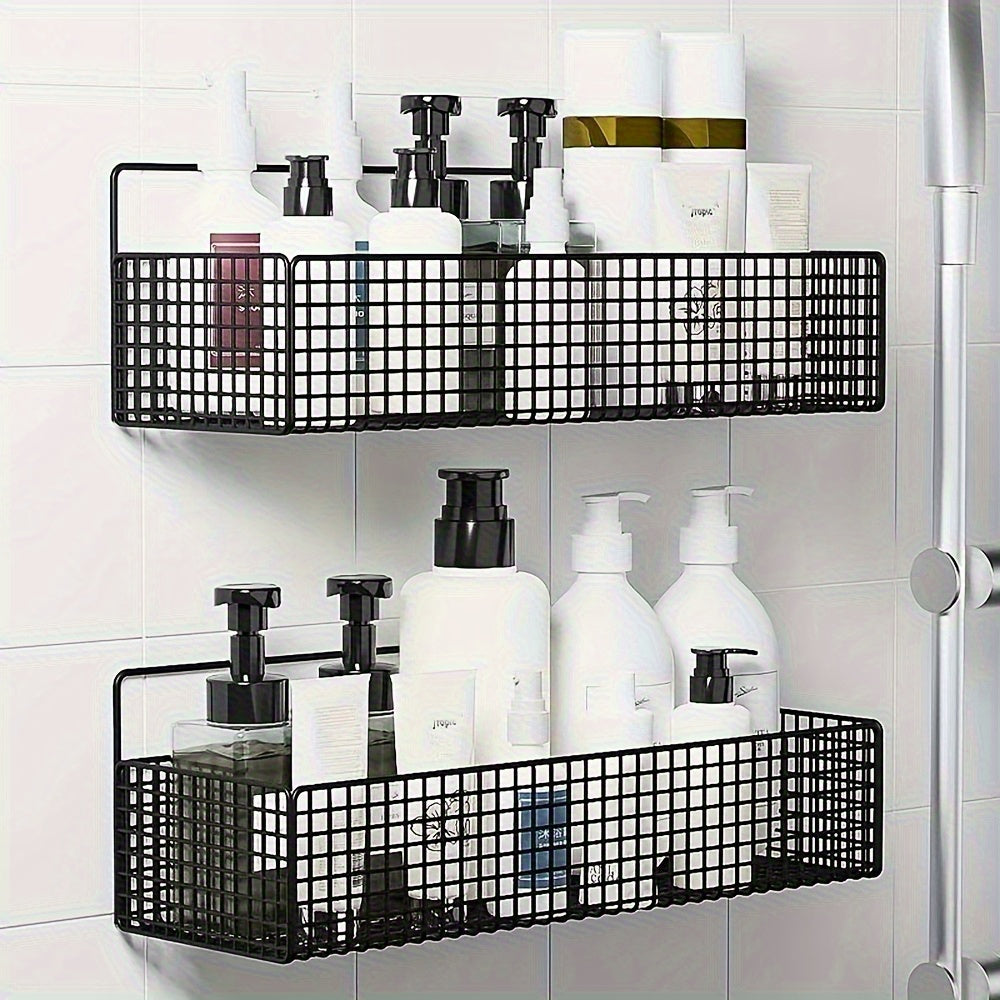 Bathroom Lotion Storage Shelf Shower Caddy Rack No Drilling Rack