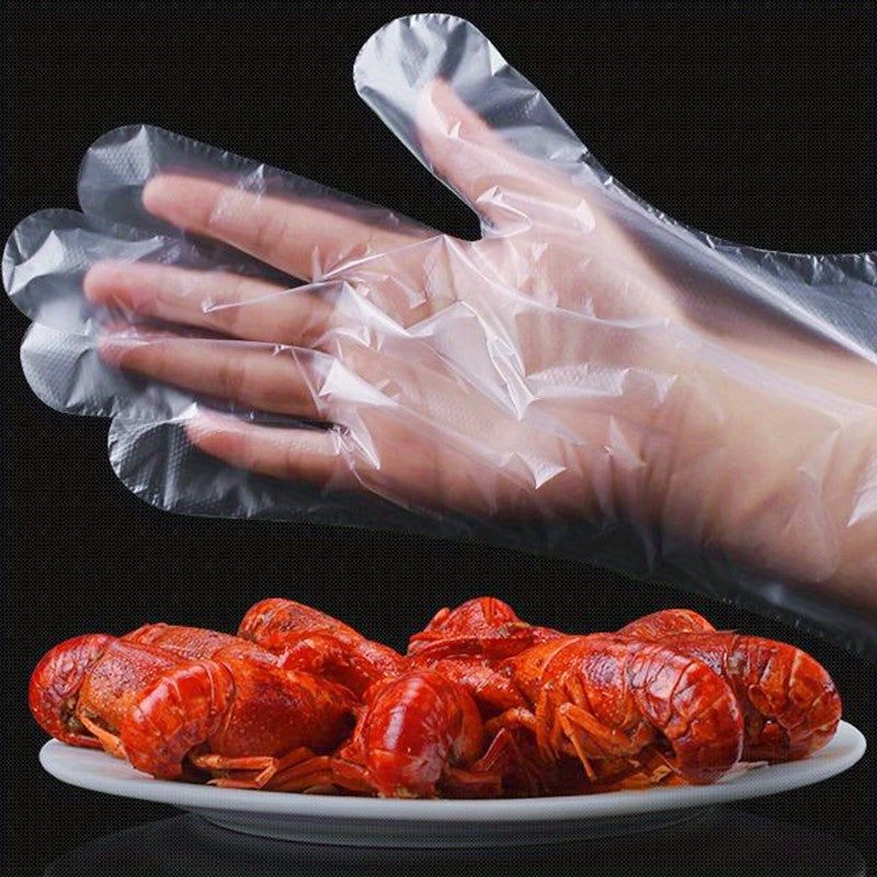 Plastic Disposable Gloves for Cooking & Cleaning 100-300pcs