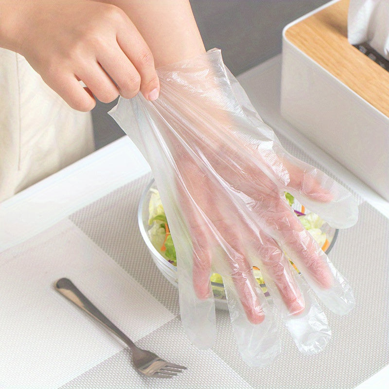 Plastic Disposable Gloves for Cooking & Cleaning 100-300pcs