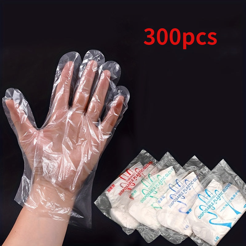 Plastic Disposable Gloves for Cooking & Cleaning 100-300pcs