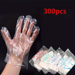Plastic Disposable Gloves for Cooking & Cleaning 100-300pcs