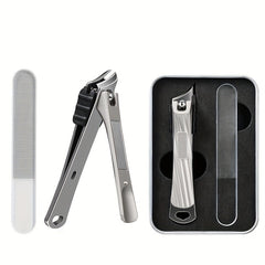 Nail Clippers & Nail File Set Fingernail & Toenail Cutter Manicure Tool