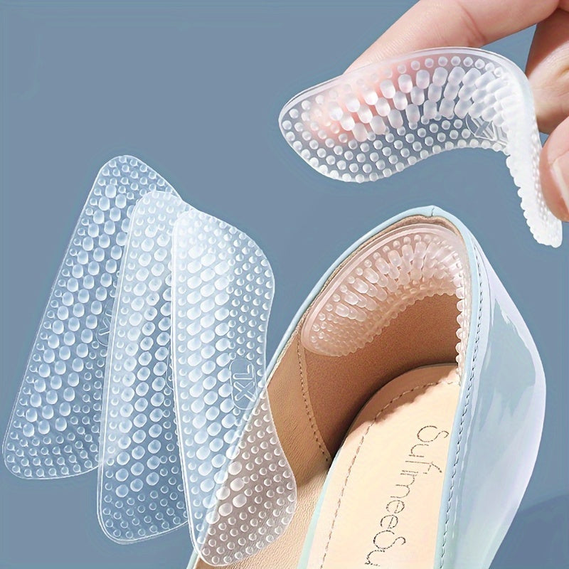 2pcs Silicone Heel Stickers Anti Slip Heel Cushions