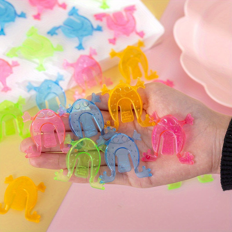 20pc Jumping Frog Bounce Fidget Toys Assorted Stress Reliever Birthday Gift