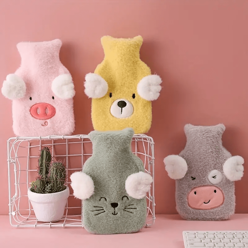 Animal Plush Cover Hand Warmer Hot Water Bag