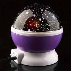 360 Rotating Moon Star Projector Desk Lamp with USB Cable