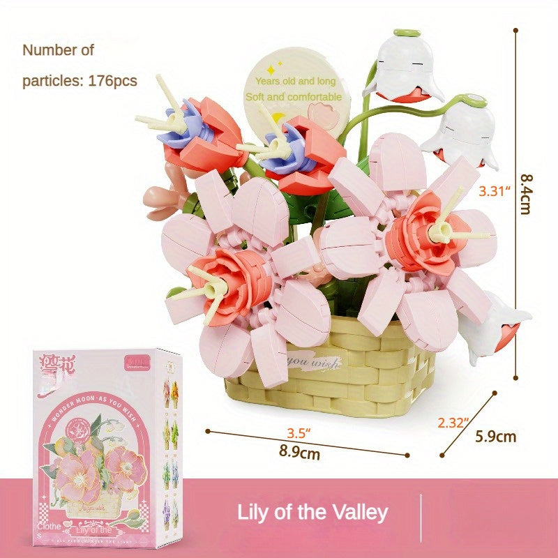 Building Blocks Flowers Toy, Party Favors - Christmas Gift