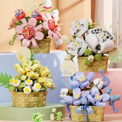 Building Blocks Flowers Toy, Party Favors - Christmas Gift