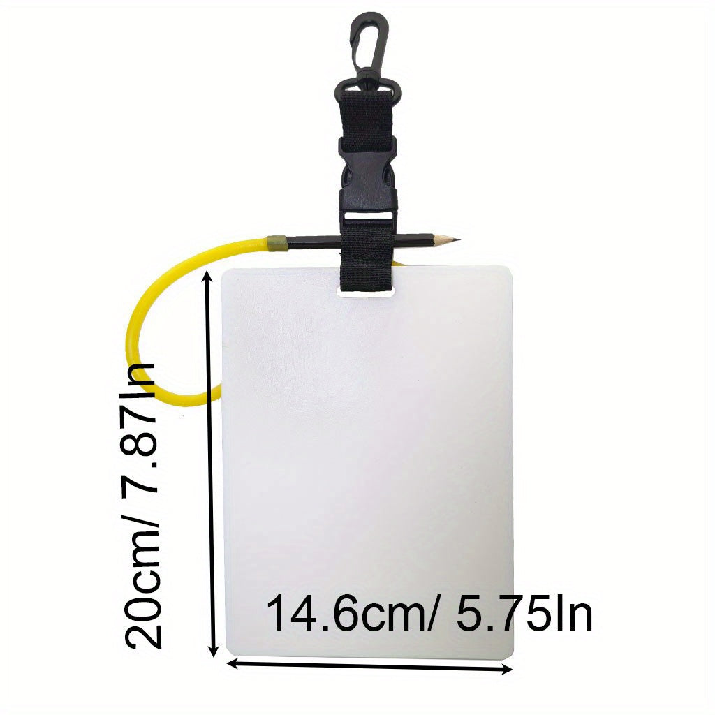 Underwater Scuba Diving Writing Slate Board with Pencil