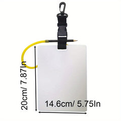 Underwater Scuba Diving Writing Slate Board with Pencil