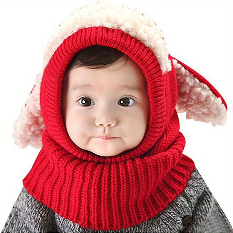 Children's 2 In 1 Hat And Scarf, Warm Keeping For Autumn And Winter