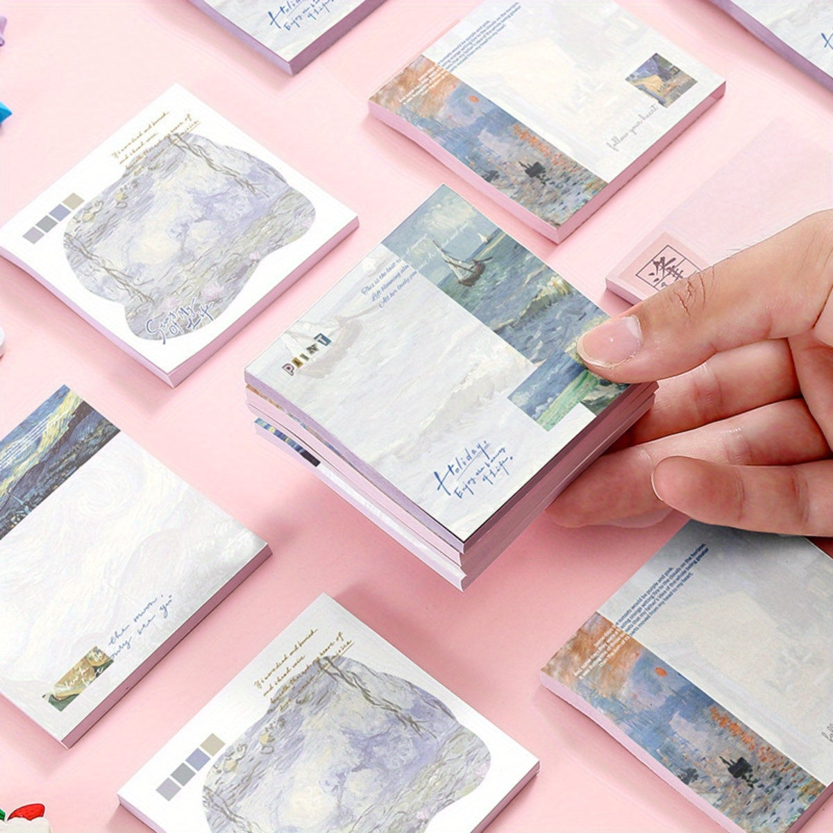 50 Sheets Sticky Note Pad Cartoon Student Diary Creative Multiple Pastes