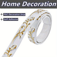 3D Self Adhesive Soft Line Baseboard Ceiling Trim Line Wall Molding Sticker