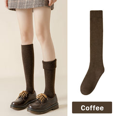 Solid Calf Socks Knee High Women's Stockings & Hosiery
