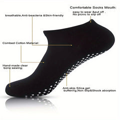 Women's Anti Slip Yoga Socks Breathable Elastic for Pilates Home & Outdoor