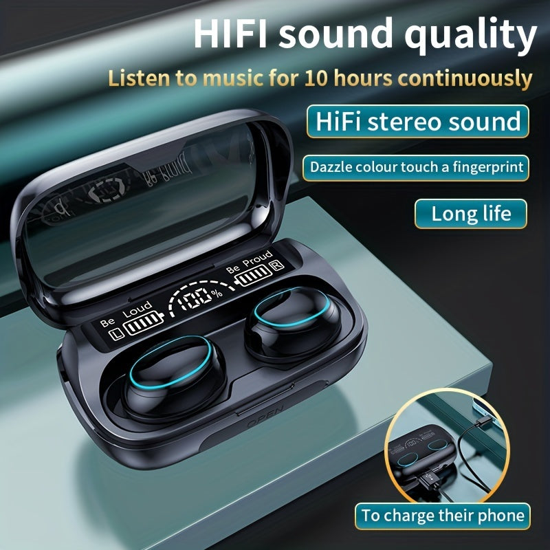 Mini In ear Headset Touch Control Noise Reduction Sports Headphone