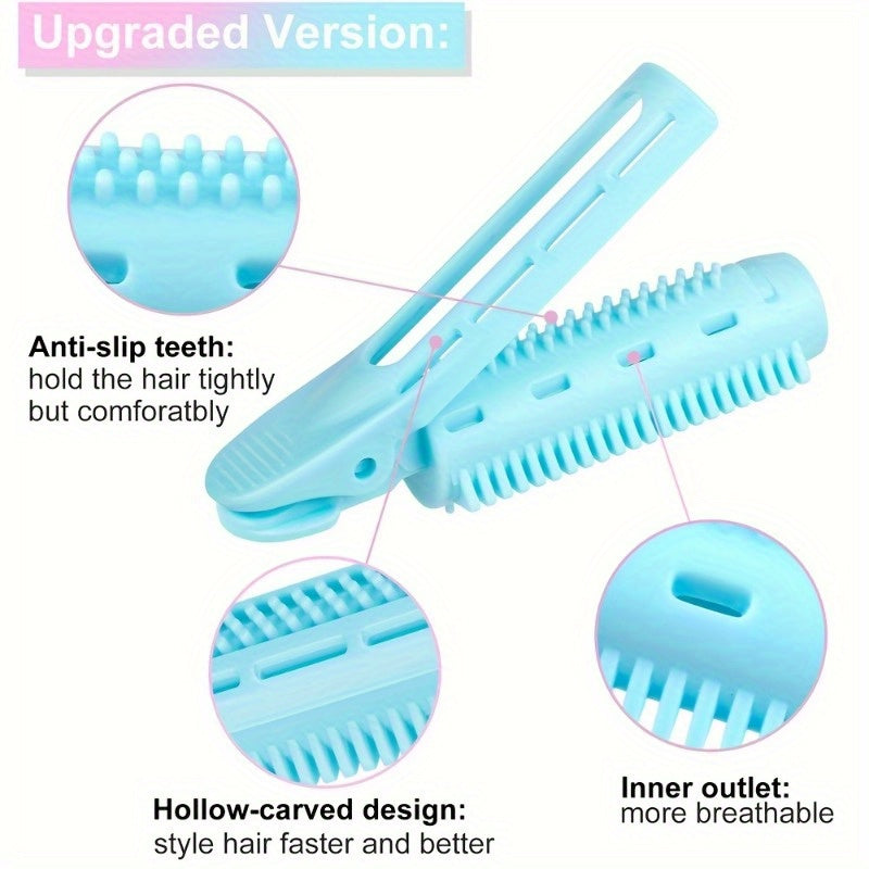8pcs Hair Root Clips Self Grip Hair Styling Tool Hair Rollers