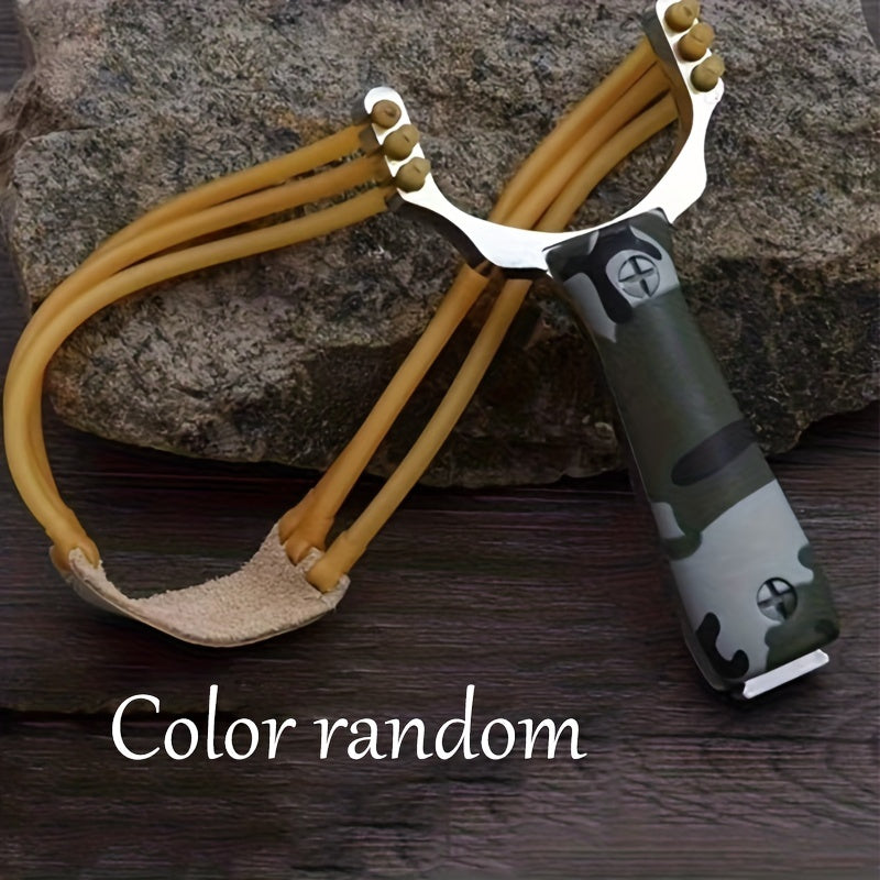 Camo Handle Slingshot for Practice with Rubber Band