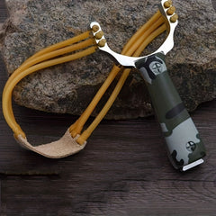 Camo Handle Slingshot for Practice with Rubber Band