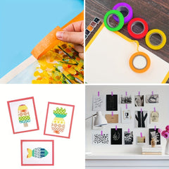 8pcs Rainbow Painter's Tape Children's Art Supplies 1 Masking Tape Small Size