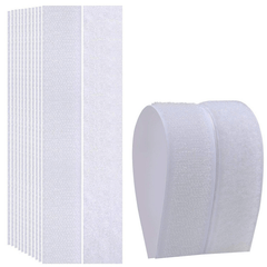 20pcs Hook And Loop Strips Double Sided Interlocking Tape 10cmx2cm Heavy Duty