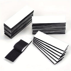 20pcs Hook And Loop Strips Double Sided Interlocking Tape 10cmx2cm Heavy Duty