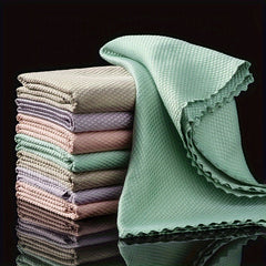 10pcs Glass Cleaning Towels Absorbent Kitchen Towel Glass Wiping Cloth