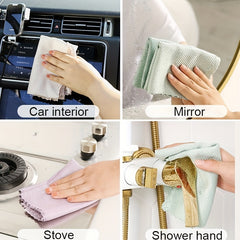 10pcs Glass Cleaning Towels Absorbent Kitchen Towel Glass Wiping Cloth