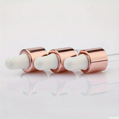 10 Mini Dropper Bottles Aromatherapy Rose Cap Reagent Pipettes Bottles