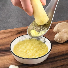 Stainless Steel Ginger Grinding Spoon Garlic Puree Tool