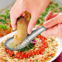 Stainless Steel Ginger Grinding Spoon Garlic Puree Tool