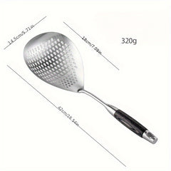 304 Stainless Steel Kitchen Strainer Heat Resistant Skimmer with Long Handle
