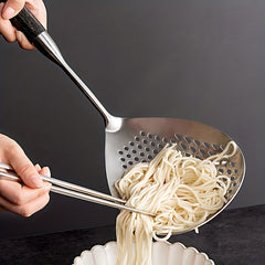 304 Stainless Steel Kitchen Strainer Heat Resistant Skimmer with Long Handle