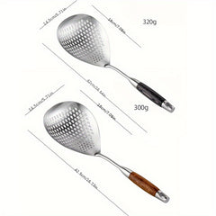 304 Stainless Steel Kitchen Strainer Heat Resistant Skimmer with Long Handle