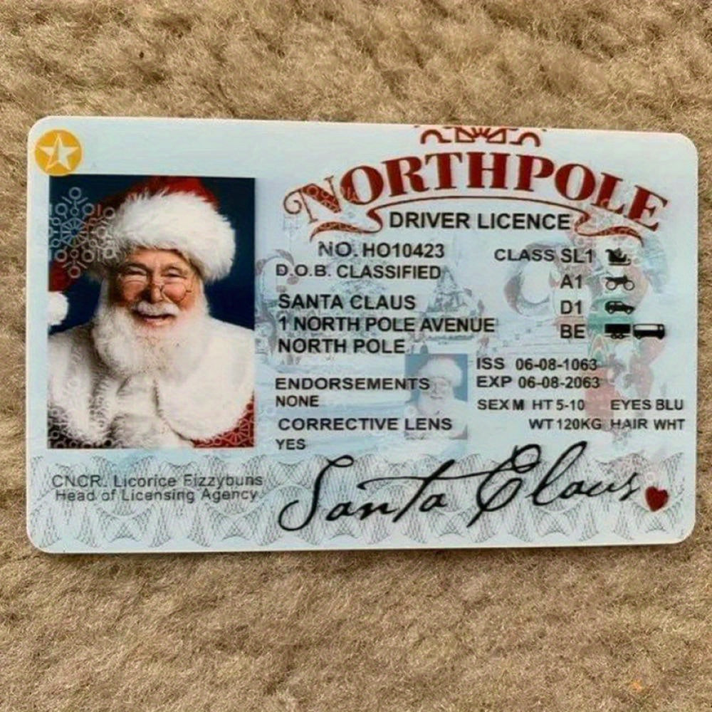 4pcs Santa Claus Virtual Sled Christmas Game Props