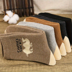 5 Pairs Men's Winter Thick Cotton Velvet Warm Socks