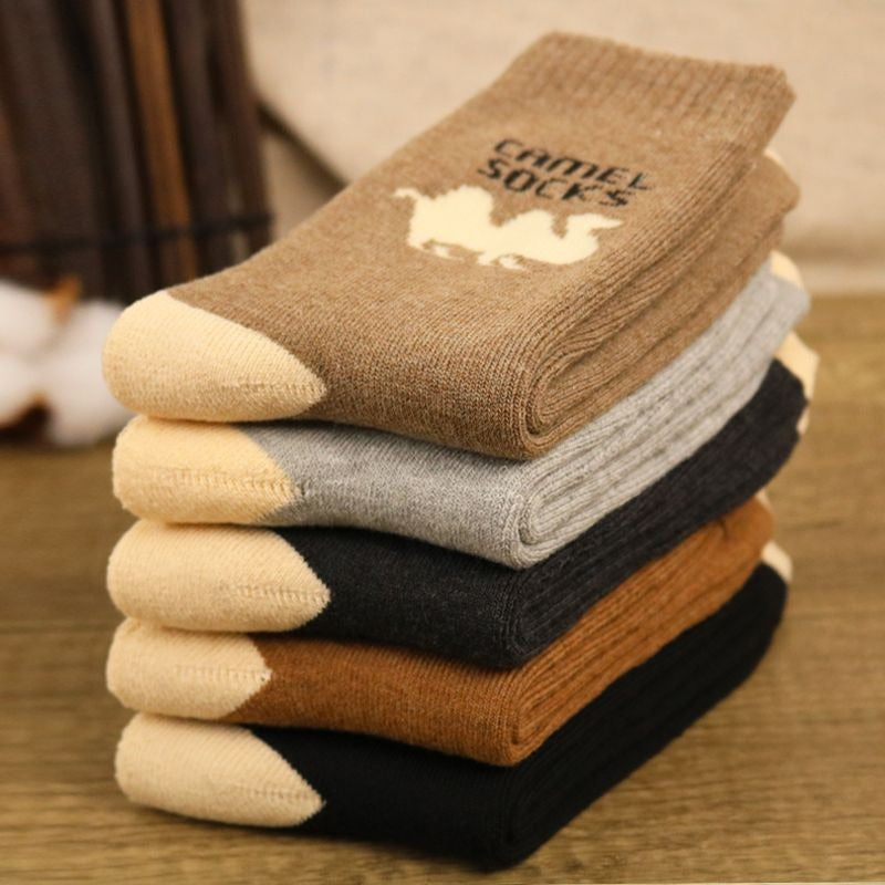 5 Pairs Men's Winter Thick Cotton Velvet Warm Socks