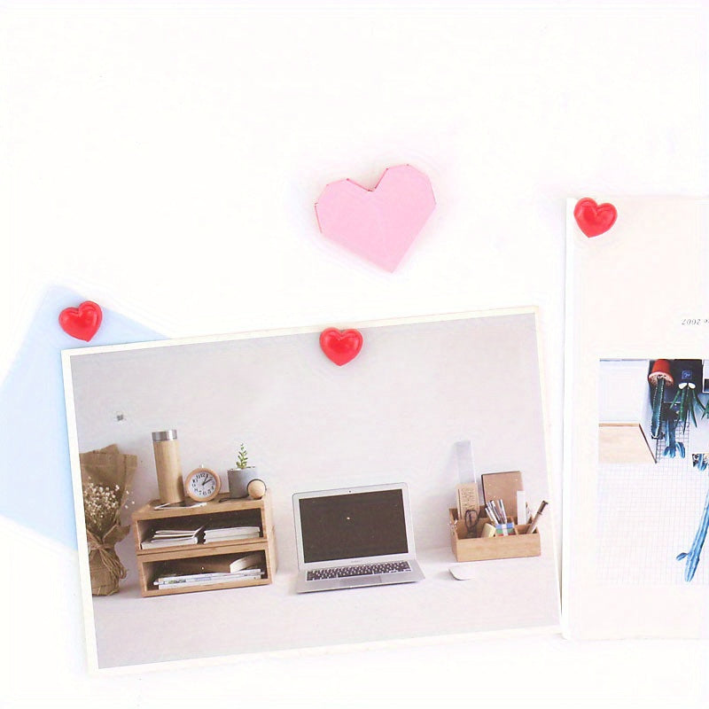 50pcs Plastic Heart Push Pins Cork Board Thumbtack Office School Supplies