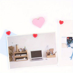 50pcs Plastic Heart Push Pins Cork Board Thumbtack Office School Supplies